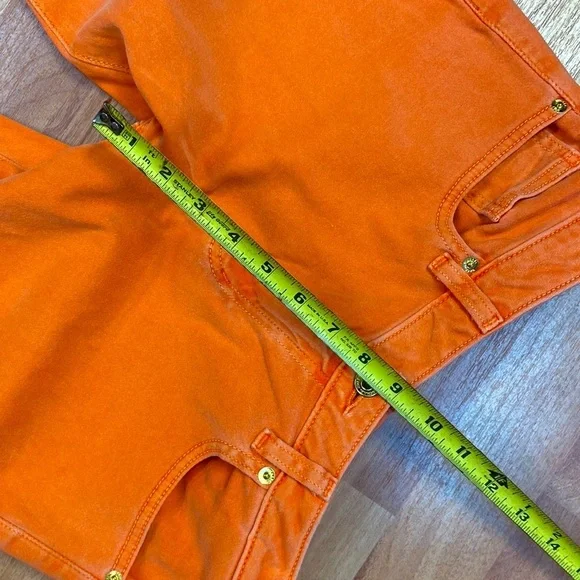 Micheal Kors Cropped Orange jeans size 8 - Picture 5 of 13
